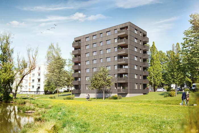 2020 Holzhochhaus Wohnen am Weiher Sozialbau Kempten